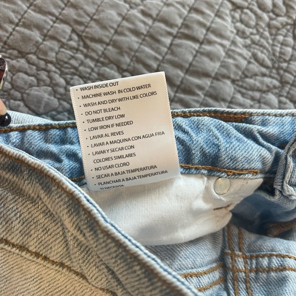 KanCan Light Wash Mom Shorts - Picture 5 of 5